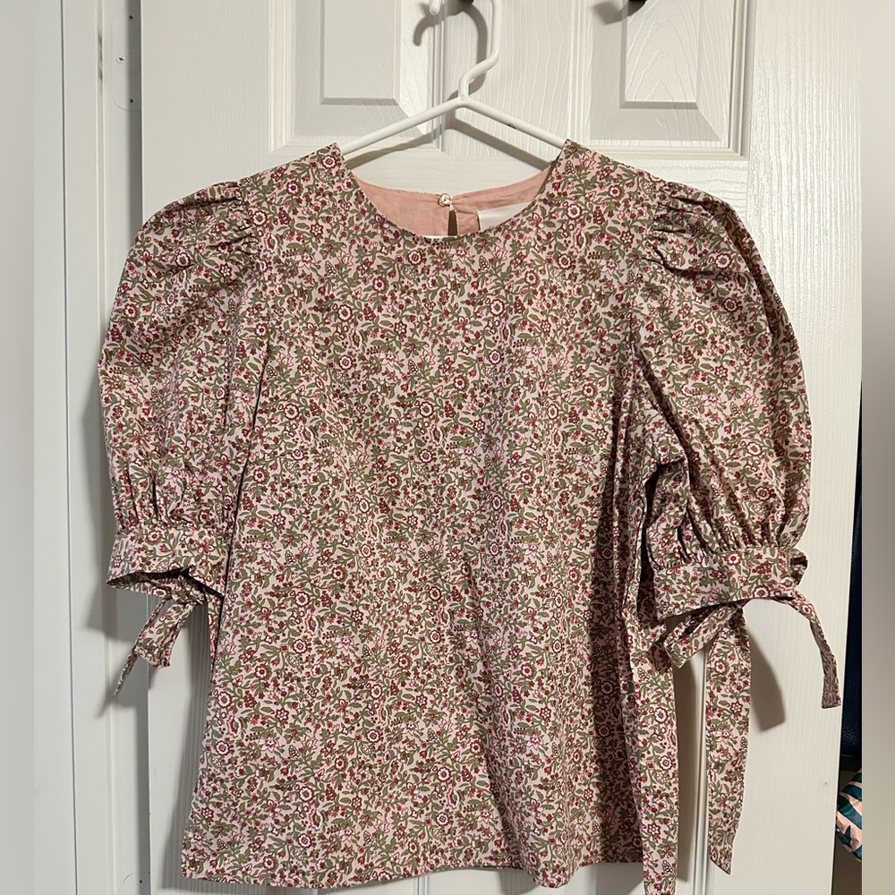 Hyacinth House: Floral Puff Sleeve Top XS